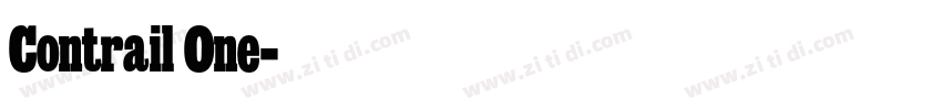 Contrail One字体转换